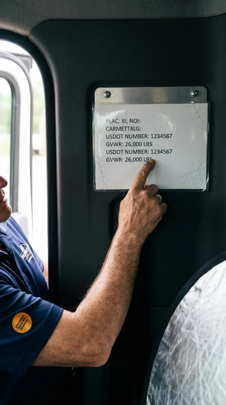 USDOT licensing placard verification in Leeds